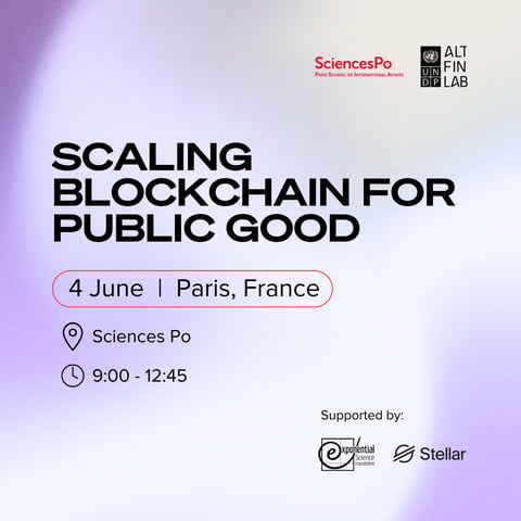 Scaling Blockchain for Public Good by United Nations Development Programme and SciencesPo